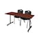 Kobe Rectangle Tables > Training Tables > Kobe Training Table & Chair Sets, 60 W, 24 L, 29 H, Cherry MKTRCT6024CH47BK - alternate 1